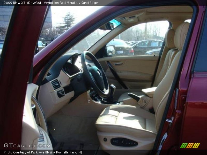 Vermillion Red Metallic / Sand Beige 2009 BMW X3 xDrive30i