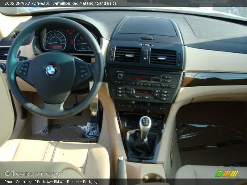 Vermillion Red Metallic / Sand Beige 2009 BMW X3 xDrive30i