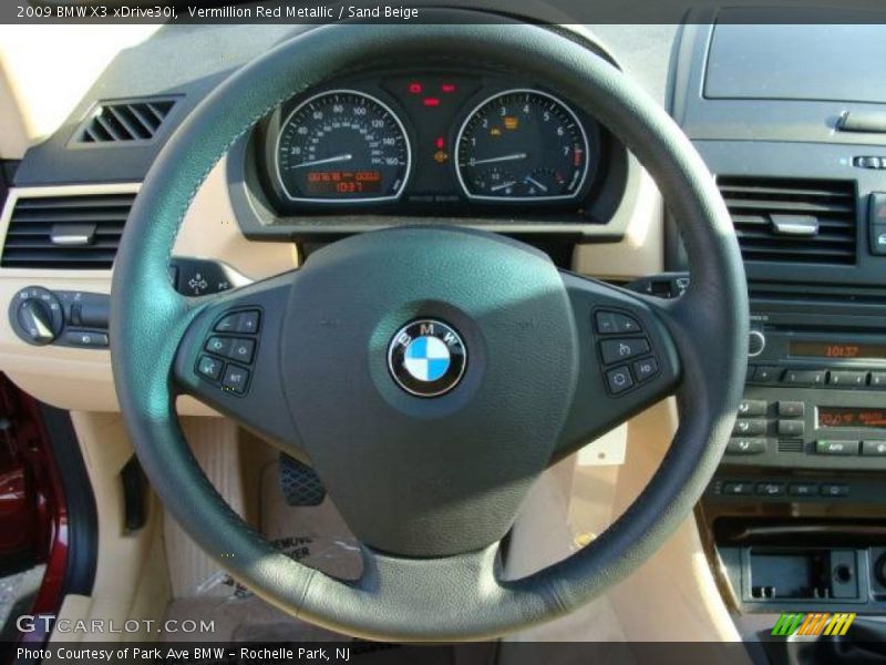 Vermillion Red Metallic / Sand Beige 2009 BMW X3 xDrive30i