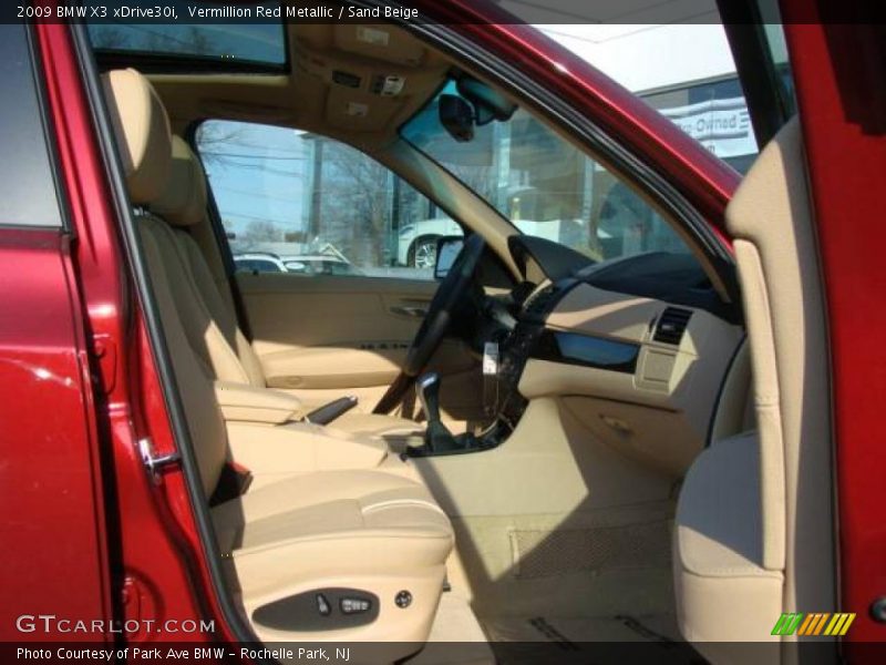 Vermillion Red Metallic / Sand Beige 2009 BMW X3 xDrive30i