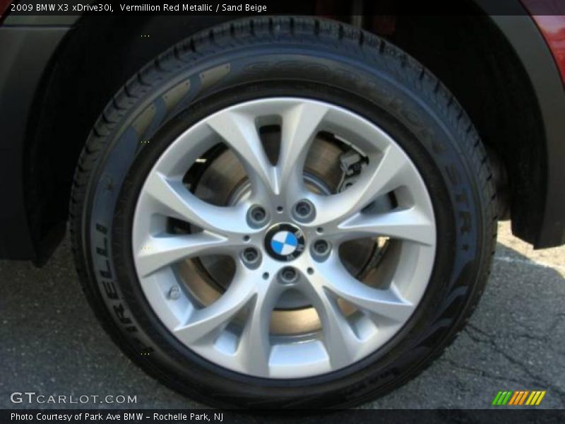 Vermillion Red Metallic / Sand Beige 2009 BMW X3 xDrive30i