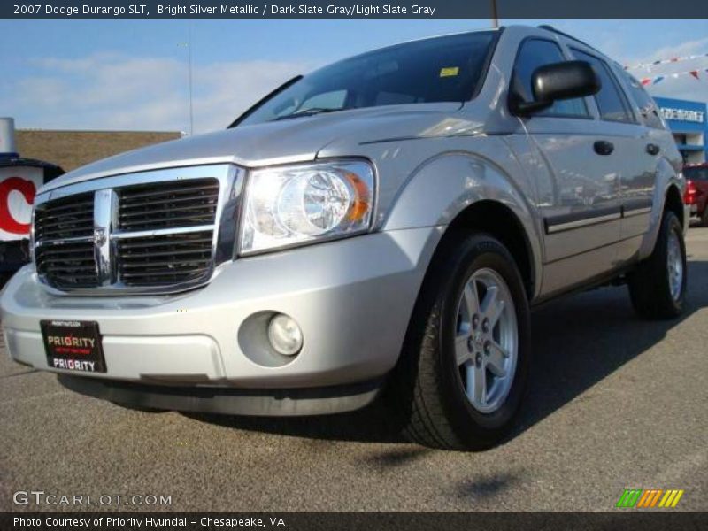 Bright Silver Metallic / Dark Slate Gray/Light Slate Gray 2007 Dodge Durango SLT