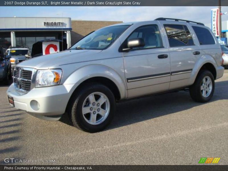 Bright Silver Metallic / Dark Slate Gray/Light Slate Gray 2007 Dodge Durango SLT