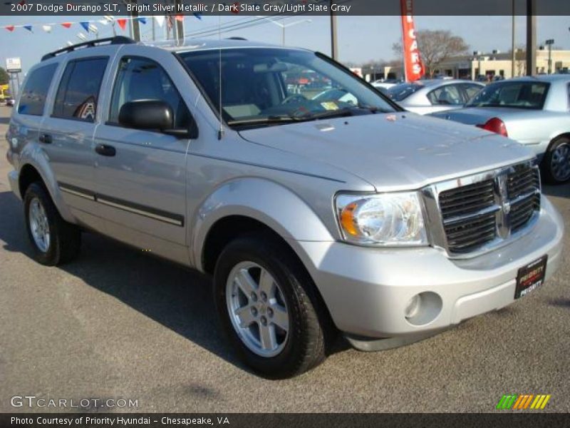 Bright Silver Metallic / Dark Slate Gray/Light Slate Gray 2007 Dodge Durango SLT