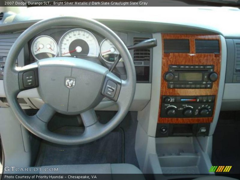 Bright Silver Metallic / Dark Slate Gray/Light Slate Gray 2007 Dodge Durango SLT