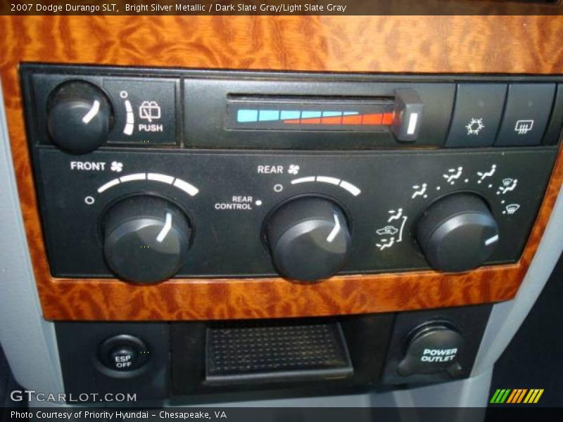 Bright Silver Metallic / Dark Slate Gray/Light Slate Gray 2007 Dodge Durango SLT