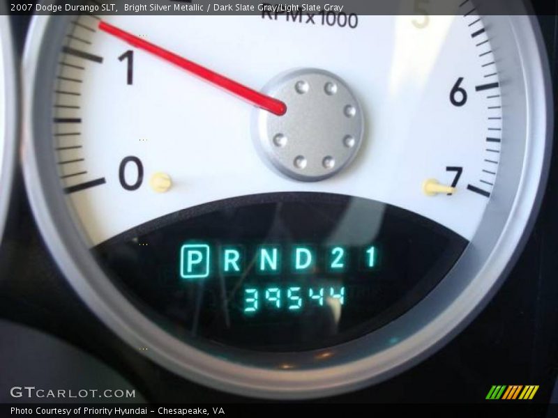 Bright Silver Metallic / Dark Slate Gray/Light Slate Gray 2007 Dodge Durango SLT