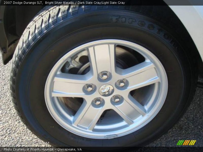Bright Silver Metallic / Dark Slate Gray/Light Slate Gray 2007 Dodge Durango SLT