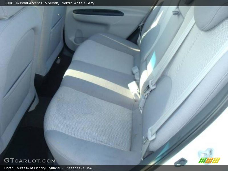 Nordic White / Gray 2008 Hyundai Accent GLS Sedan