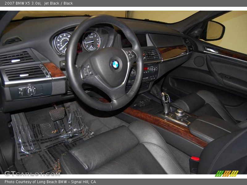 Jet Black / Black 2007 BMW X5 3.0si