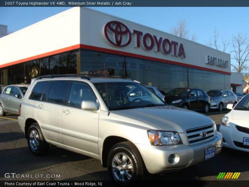 Millenium Silver Metallic / Ash Gray 2007 Toyota Highlander V6 4WD