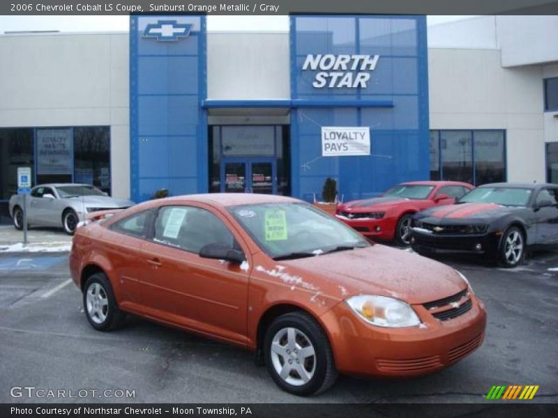 Sunburst Orange Metallic / Gray 2006 Chevrolet Cobalt LS Coupe