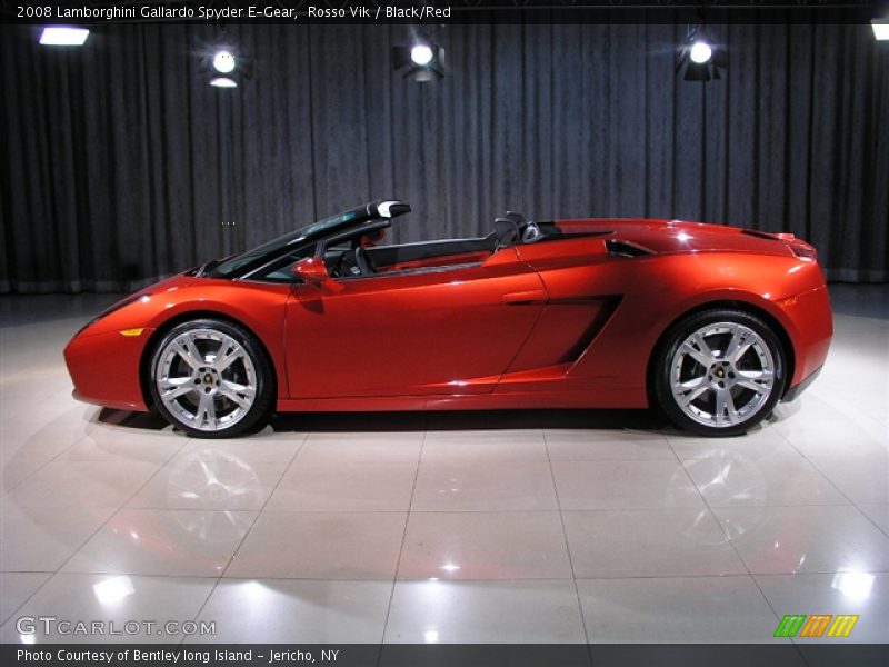 Rosso Vik / Black/Red 2008 Lamborghini Gallardo Spyder E-Gear