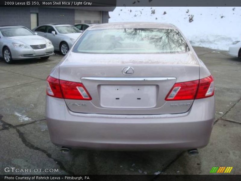 Moon Shell Mica / Light Gray 2009 Lexus ES 350