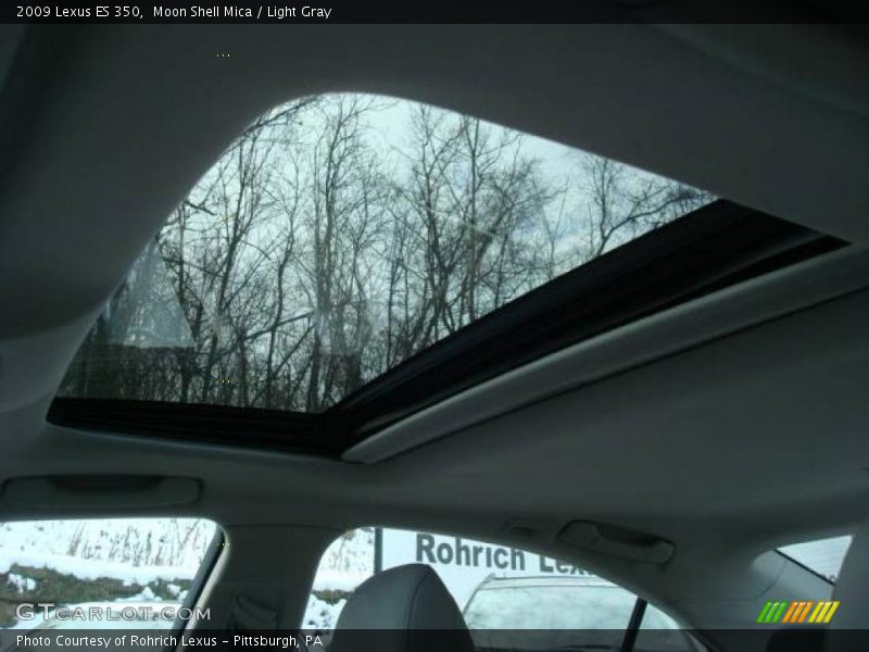 Moon Shell Mica / Light Gray 2009 Lexus ES 350