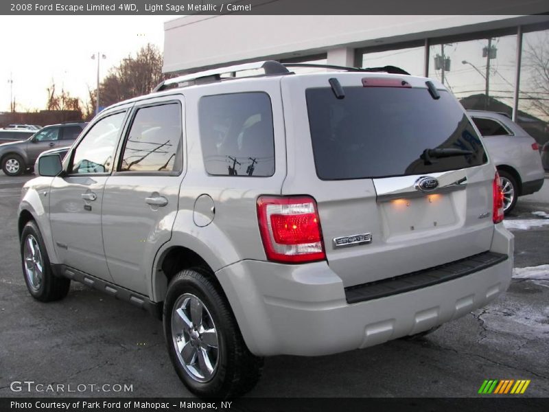 Light Sage Metallic / Camel 2008 Ford Escape Limited 4WD