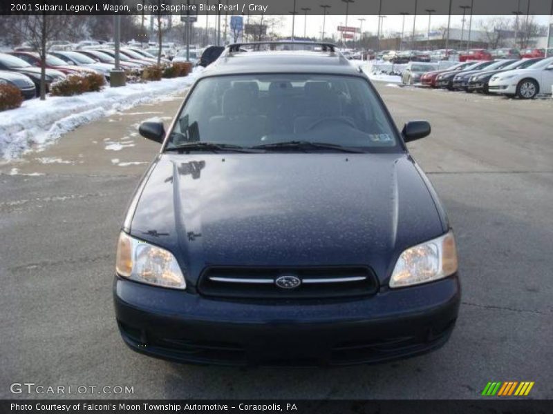 Deep Sapphire Blue Pearl / Gray 2001 Subaru Legacy L Wagon