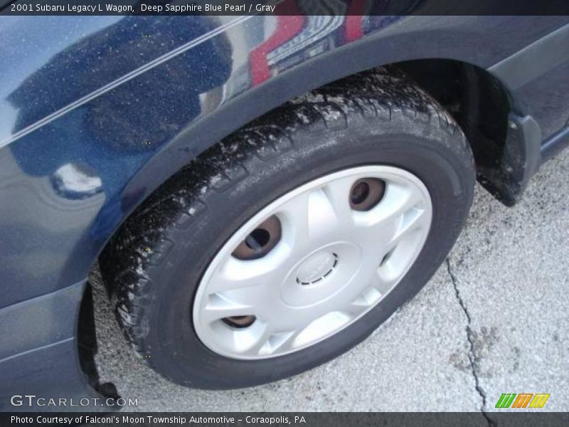 Deep Sapphire Blue Pearl / Gray 2001 Subaru Legacy L Wagon