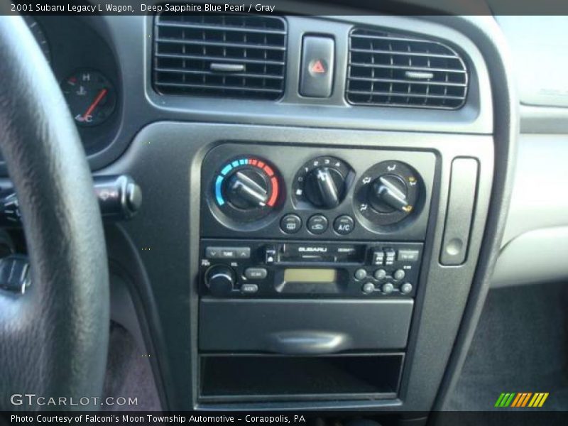 Deep Sapphire Blue Pearl / Gray 2001 Subaru Legacy L Wagon