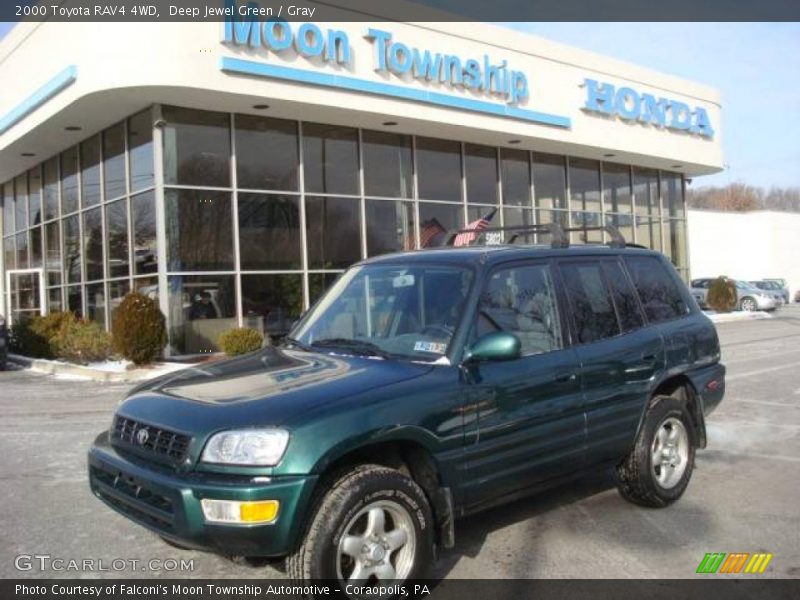 Deep Jewel Green / Gray 2000 Toyota RAV4 4WD