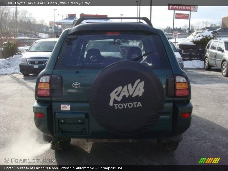 Deep Jewel Green / Gray 2000 Toyota RAV4 4WD