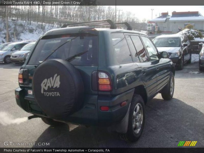 Deep Jewel Green / Gray 2000 Toyota RAV4 4WD