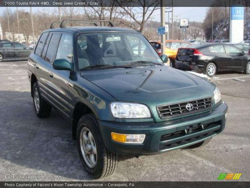 Deep Jewel Green / Gray 2000 Toyota RAV4 4WD