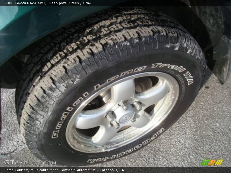 Deep Jewel Green / Gray 2000 Toyota RAV4 4WD