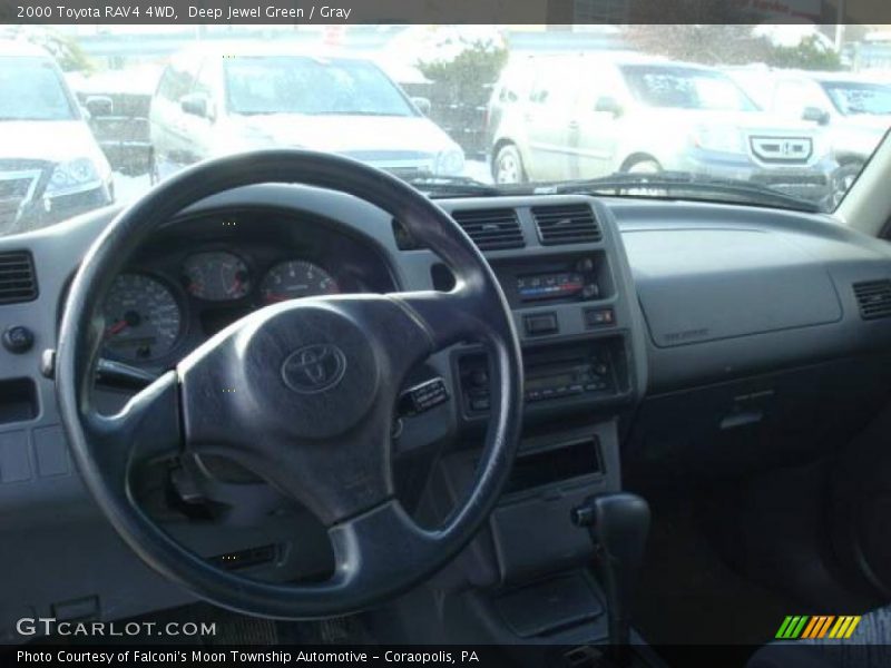 Deep Jewel Green / Gray 2000 Toyota RAV4 4WD