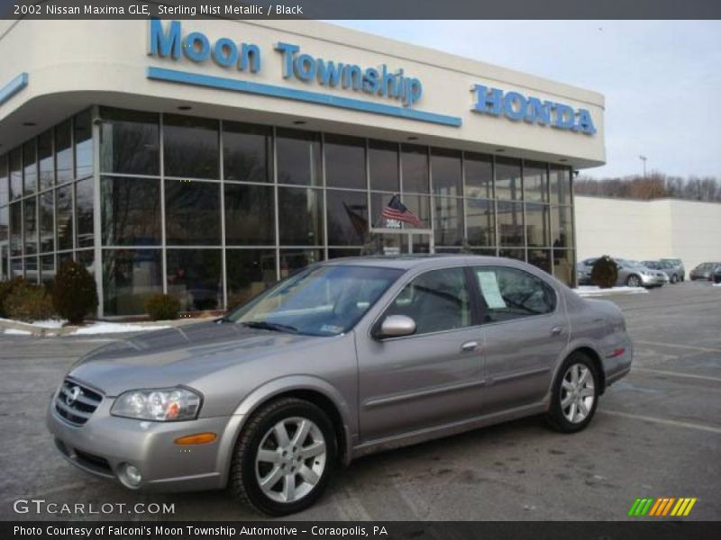 Sterling Mist Metallic / Black 2002 Nissan Maxima GLE