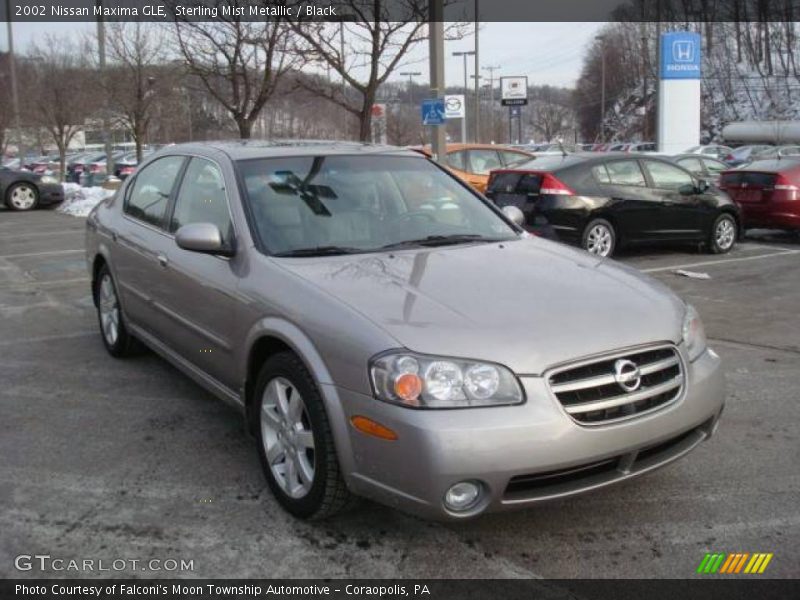 Sterling Mist Metallic / Black 2002 Nissan Maxima GLE