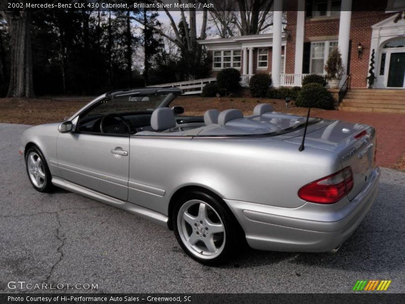 Brilliant Silver Metallic / Ash 2002 Mercedes-Benz CLK 430 Cabriolet