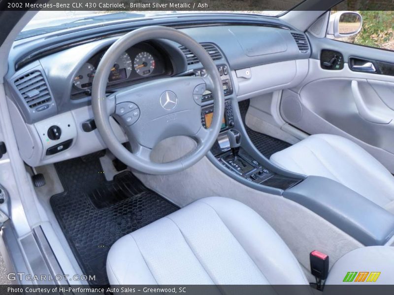 Brilliant Silver Metallic / Ash 2002 Mercedes-Benz CLK 430 Cabriolet