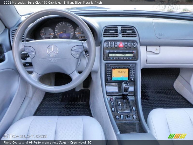 Brilliant Silver Metallic / Ash 2002 Mercedes-Benz CLK 430 Cabriolet
