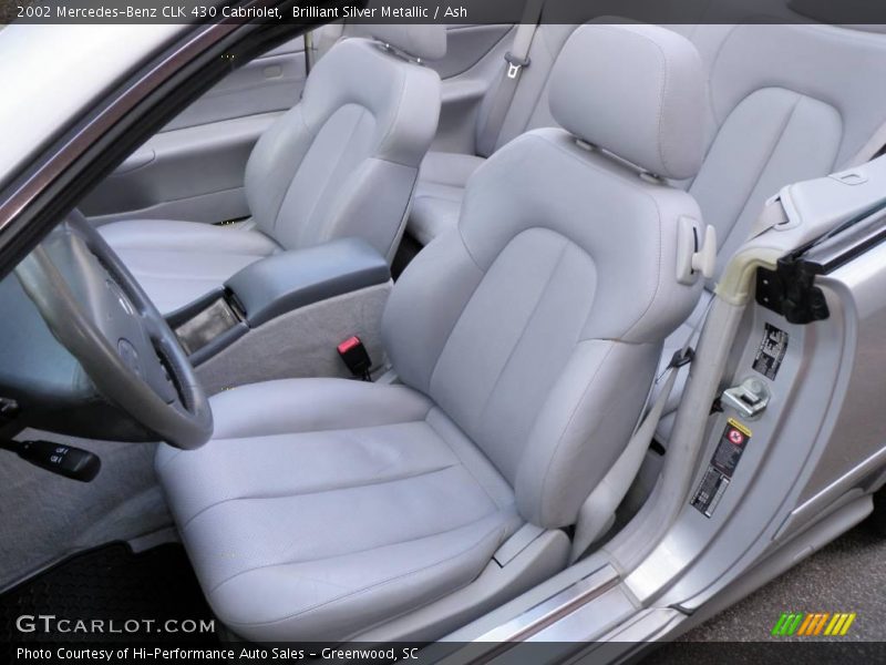 Brilliant Silver Metallic / Ash 2002 Mercedes-Benz CLK 430 Cabriolet