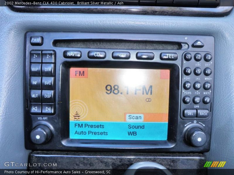 Brilliant Silver Metallic / Ash 2002 Mercedes-Benz CLK 430 Cabriolet