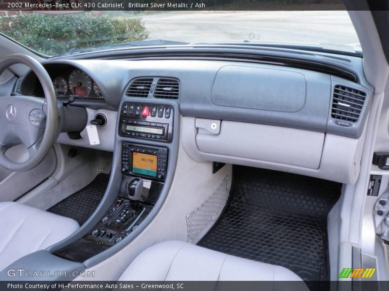 Brilliant Silver Metallic / Ash 2002 Mercedes-Benz CLK 430 Cabriolet
