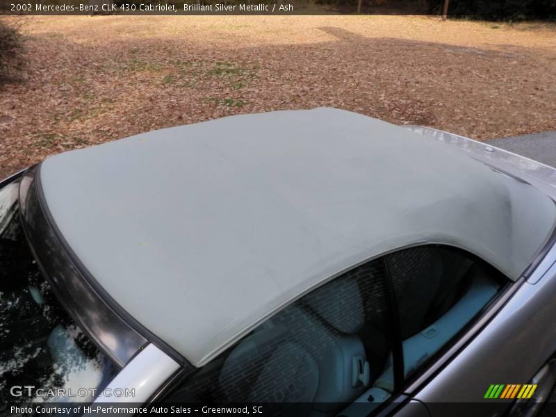 Brilliant Silver Metallic / Ash 2002 Mercedes-Benz CLK 430 Cabriolet