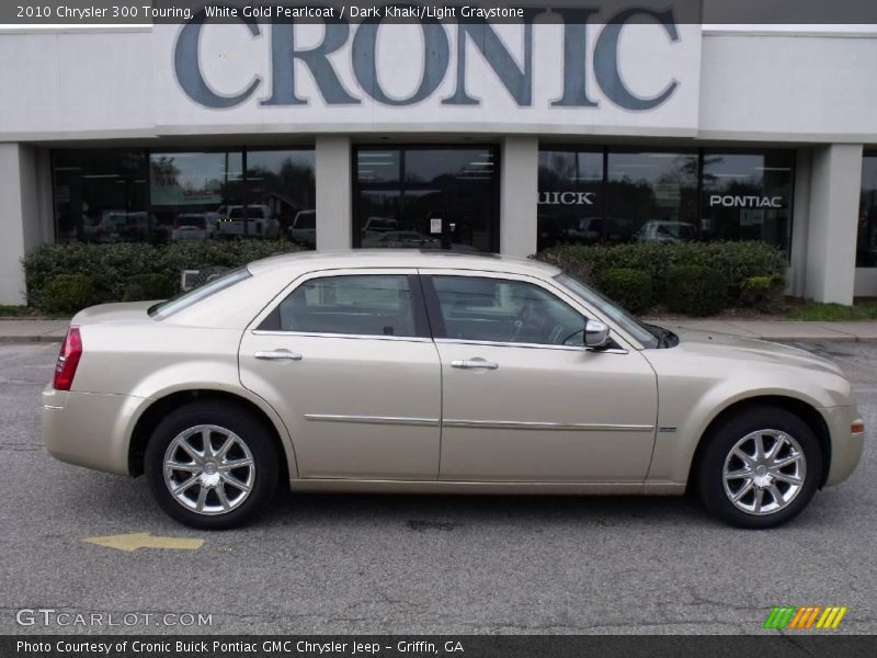 White Gold Pearlcoat / Dark Khaki/Light Graystone 2010 Chrysler 300 Touring