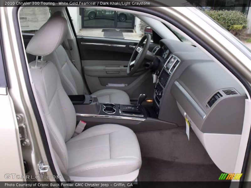 White Gold Pearlcoat / Dark Khaki/Light Graystone 2010 Chrysler 300 Touring