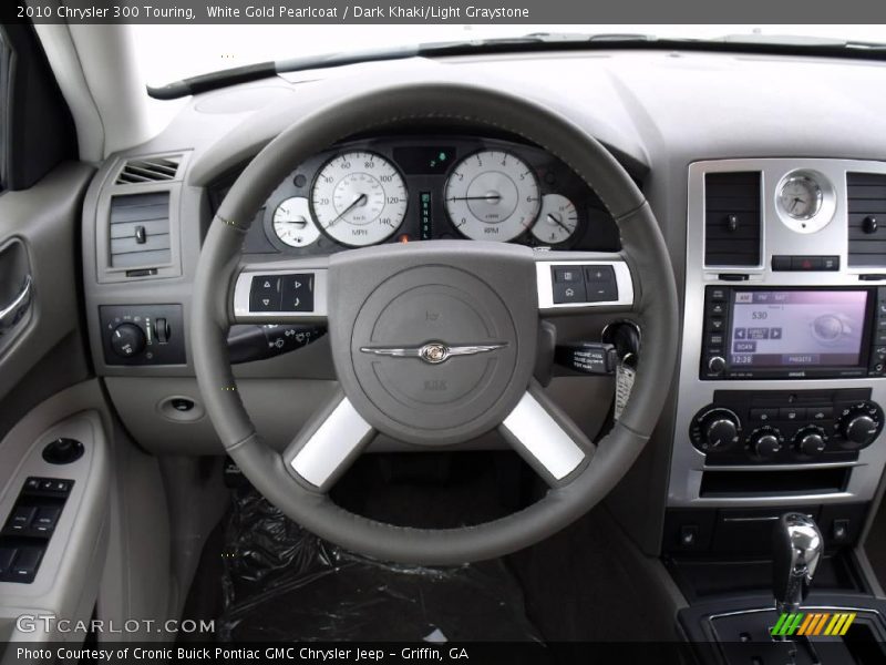 White Gold Pearlcoat / Dark Khaki/Light Graystone 2010 Chrysler 300 Touring