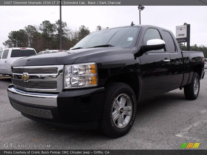Black / Dark Charcoal 2007 Chevrolet Silverado 1500 LT Z71 Extended Cab