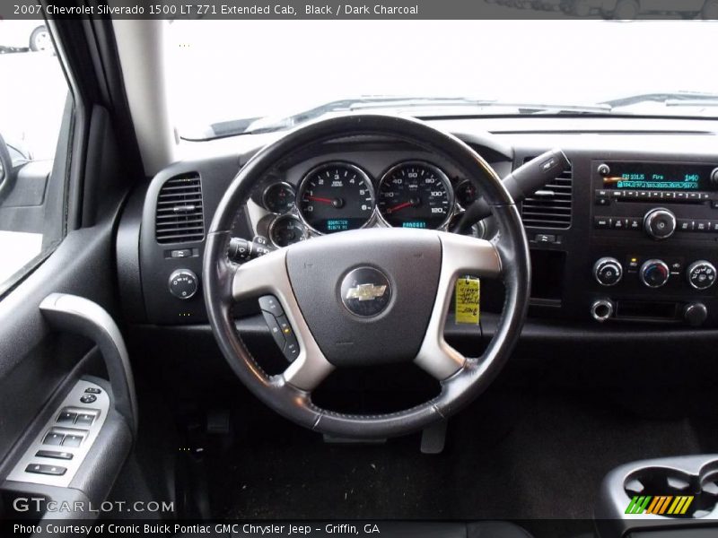 Black / Dark Charcoal 2007 Chevrolet Silverado 1500 LT Z71 Extended Cab