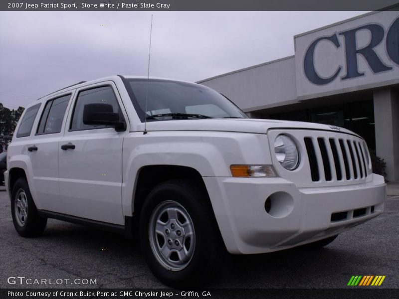 Stone White / Pastel Slate Gray 2007 Jeep Patriot Sport