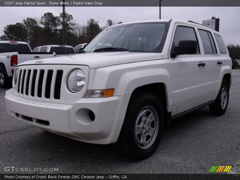 Stone White / Pastel Slate Gray 2007 Jeep Patriot Sport