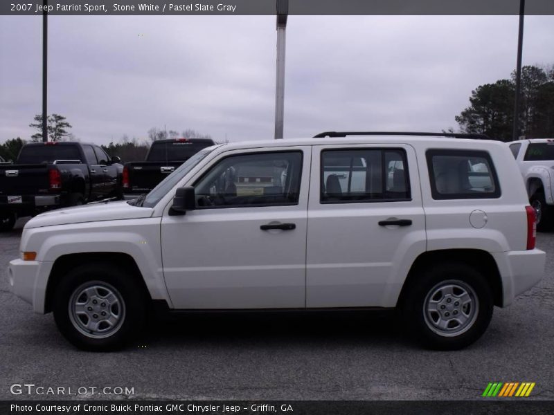 Stone White / Pastel Slate Gray 2007 Jeep Patriot Sport