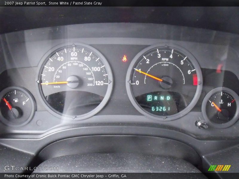 Stone White / Pastel Slate Gray 2007 Jeep Patriot Sport