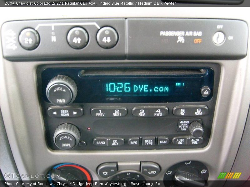 Indigo Blue Metallic / Medium Dark Pewter 2004 Chevrolet Colorado LS Z71 Regular Cab 4x4
