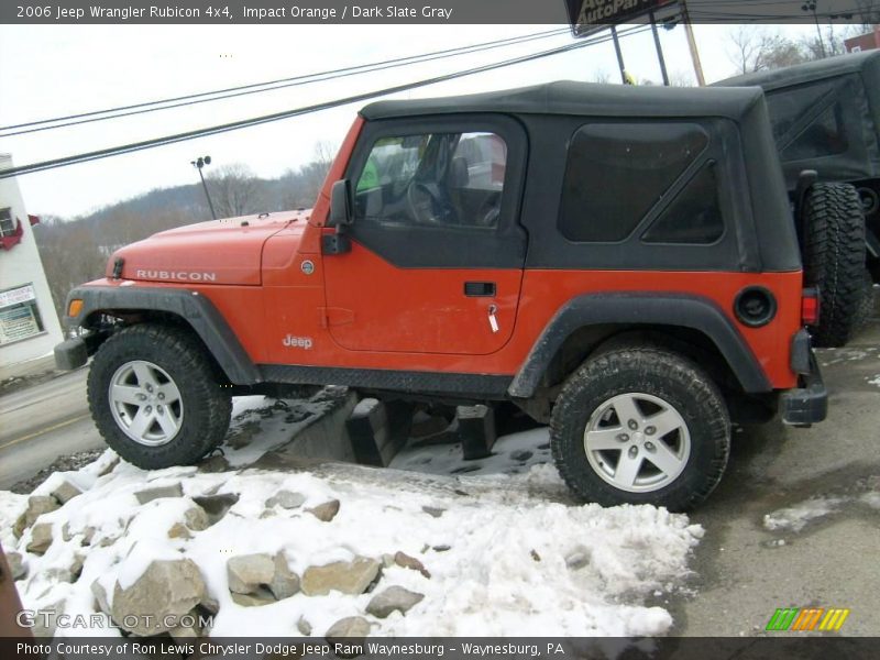 Impact Orange / Dark Slate Gray 2006 Jeep Wrangler Rubicon 4x4