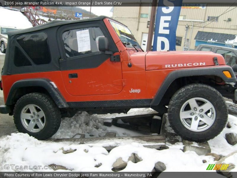 Impact Orange / Dark Slate Gray 2006 Jeep Wrangler Rubicon 4x4